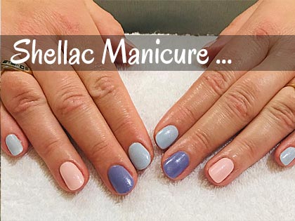 shellac manicure at Bliss Beauty Salon in Portsmouth